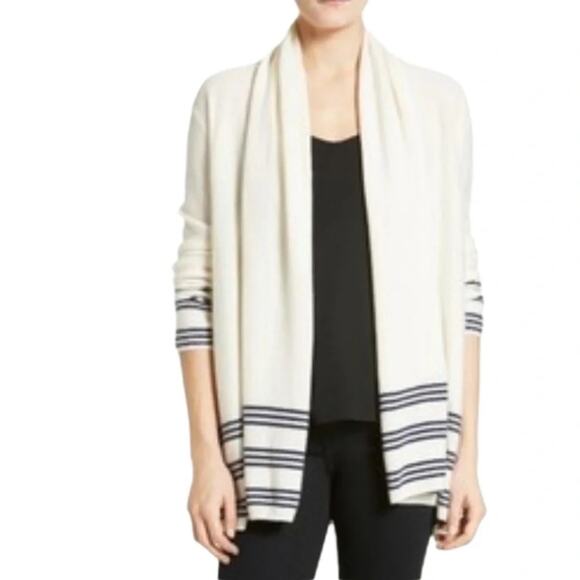 Talbots OPEN-FRONT CARDIGAN-STRIPED Size XL - Picture 1 of 9